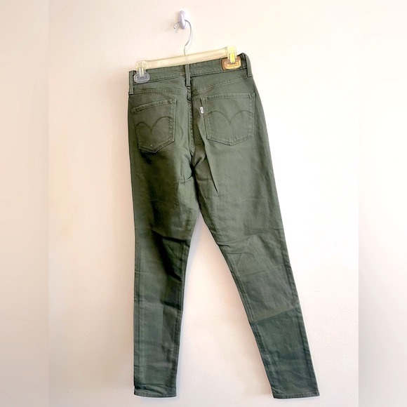 Green Denim Jeans by Levi’s | High rise skinny fit - Picture 5 of 7